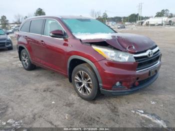  Salvage Toyota Highlander