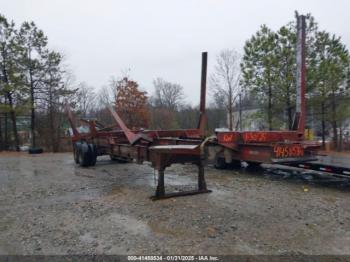  Salvage John Evans Mfg Logging Trailer