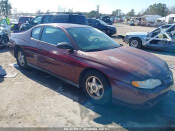  Salvage Chevrolet Monte Carlo