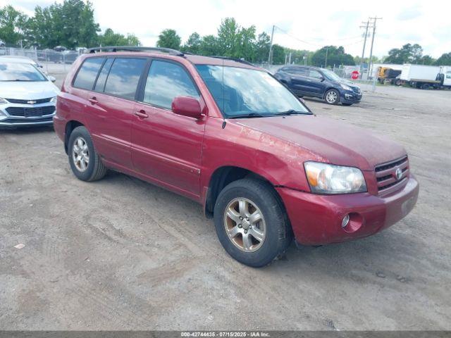  Salvage Toyota Highlander