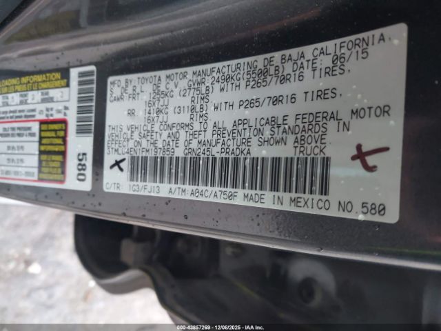 Toyota Tacoma Base V6 Image 9