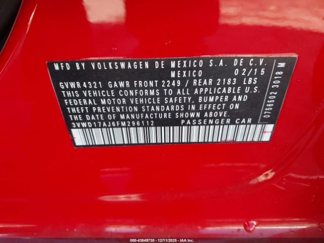 Volkswagen Jetta 1.8t Se Image 5