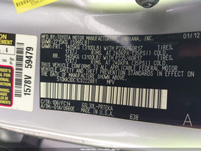 Toyota Sienna Le V6 8 Passenger Image 9