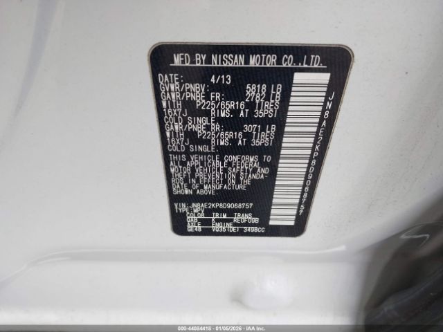 Nissan Quest Sv Image 9