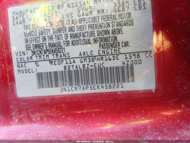 Nissan Versa 1.6 Sv Image 2