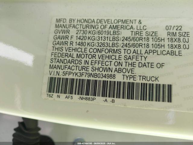 Honda Ridgeline Rtl-e Image 7