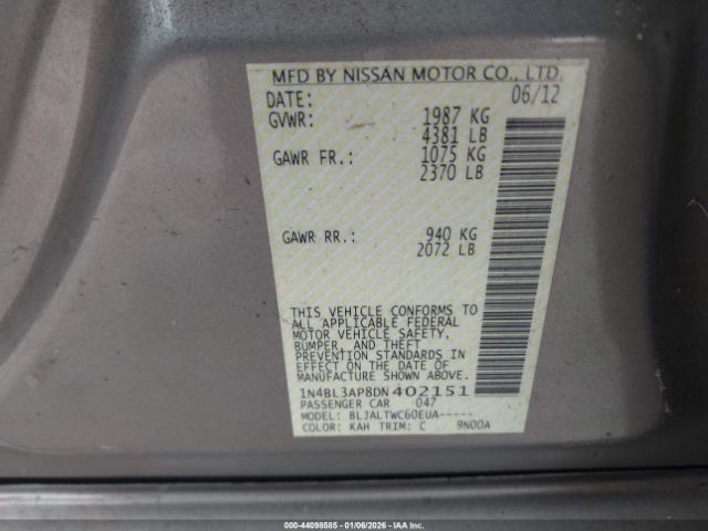 Nissan Altima 3.5 Sv Image 9