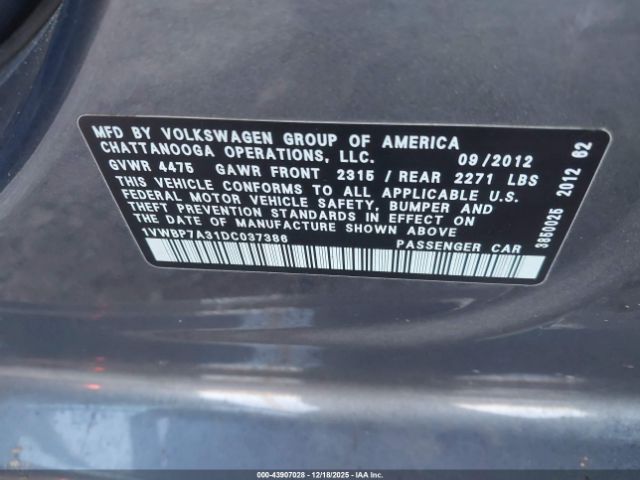 Volkswagen Passat 2.5l Se Image 15