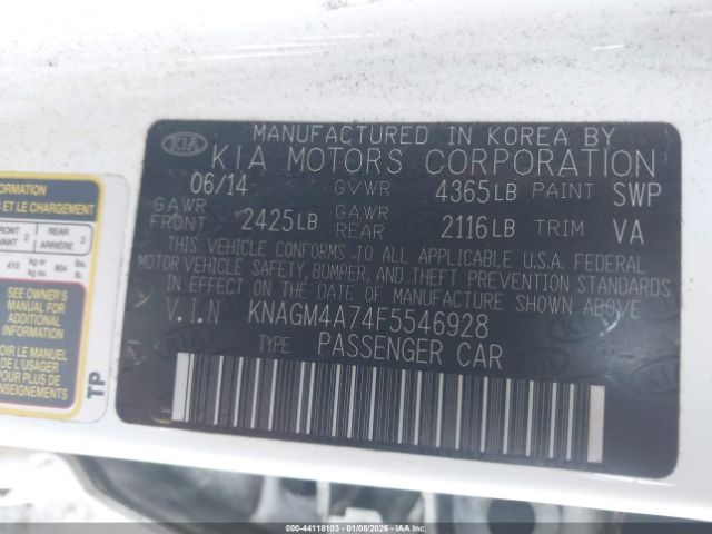 Kia Optima Lx Image 9