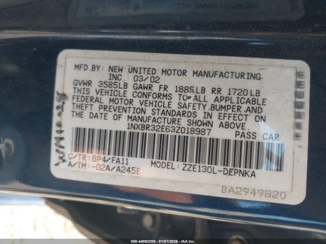 Toyota Corolla Le Image 5